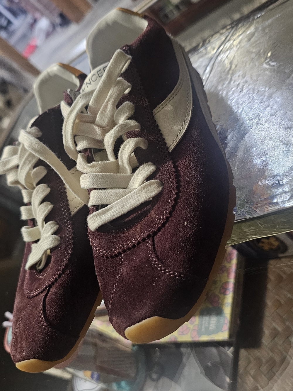 Oncept Burgundy Suede Sneakers - Picture 3 of 6